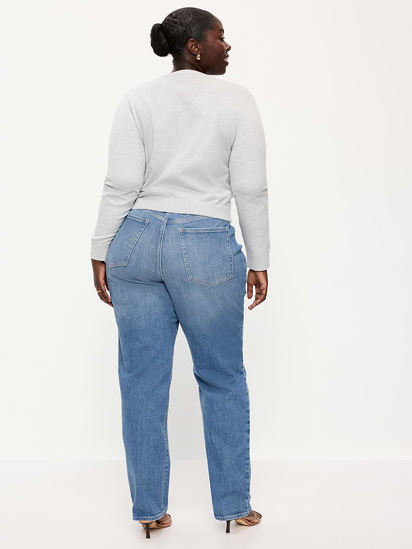 Curvy High-Waisted OG Loose Straight-Leg Jeans