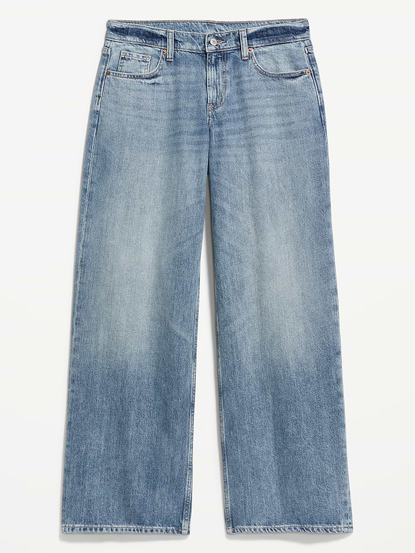 Low-Rise Baggy Wide-Leg Jeans