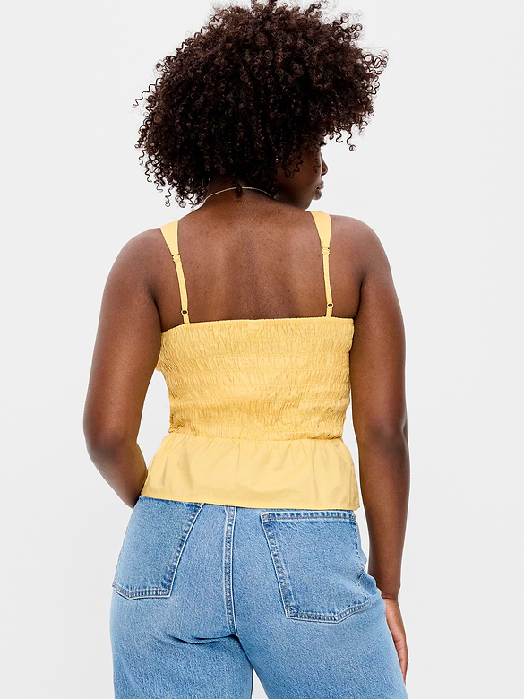 Camisole à smocks et à basque