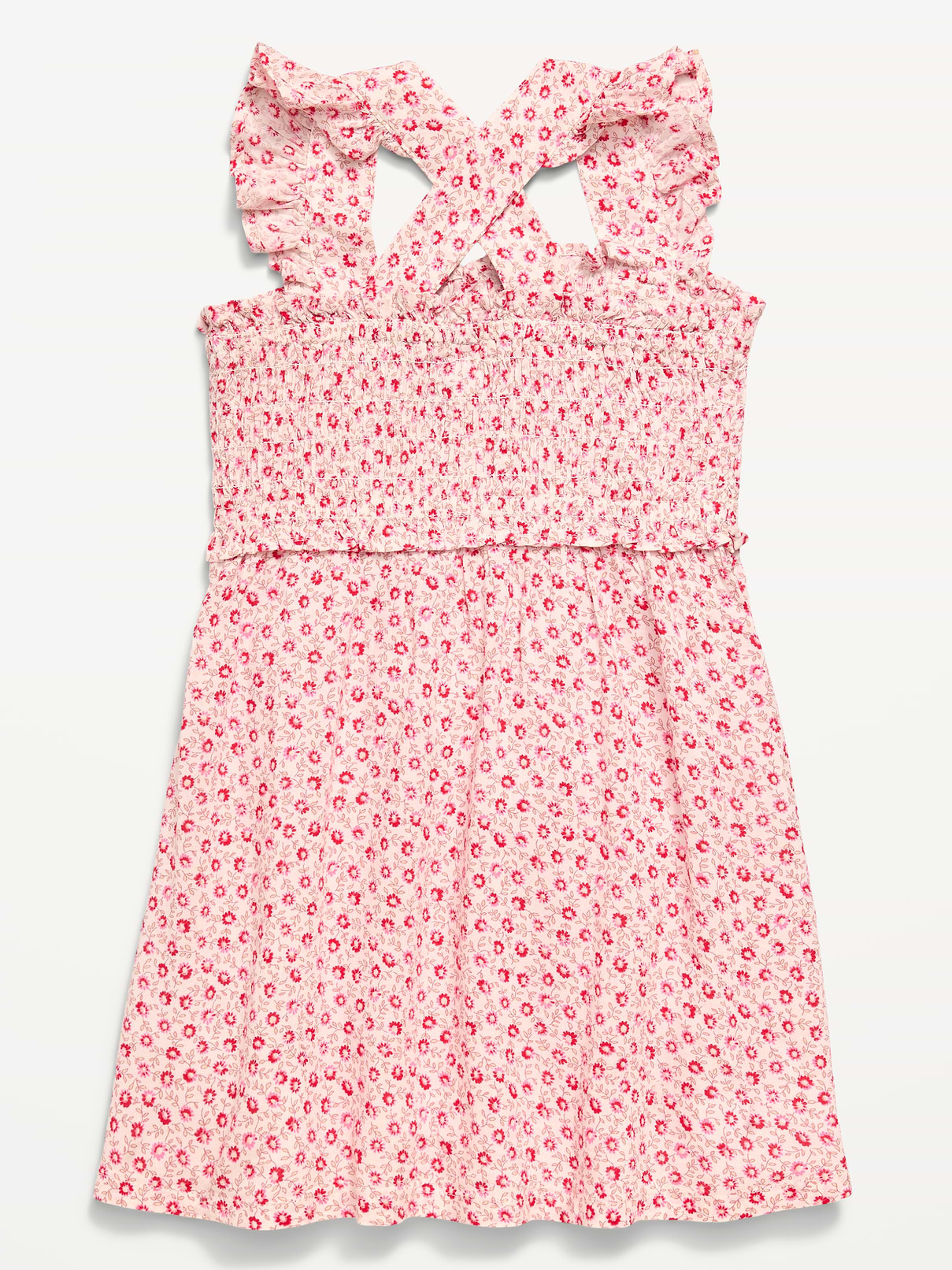 Image number 3 showing, Printed Sleeveless Smocked Dress for Toddler Girls