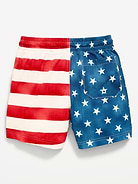 Image 2 of 2, Printed Swim Trunks for Boys