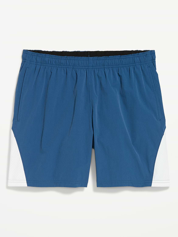 Loose Color-Block Shorts -- 5-inch inseam