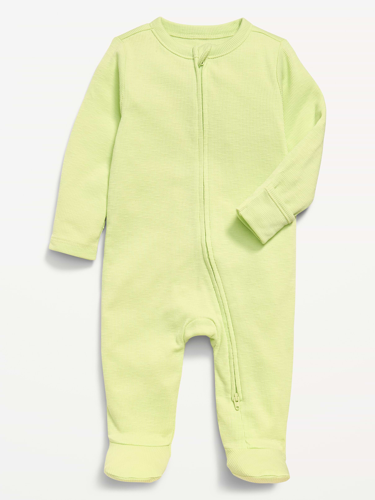 Image number 1 showing, Textured Ribbed 2-Way-Zip Sleep & Play Footed One-Piece for Baby