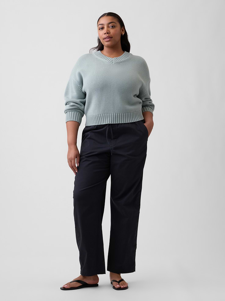 Image number 5 showing, Mid Rise Easy Barrel Khakis