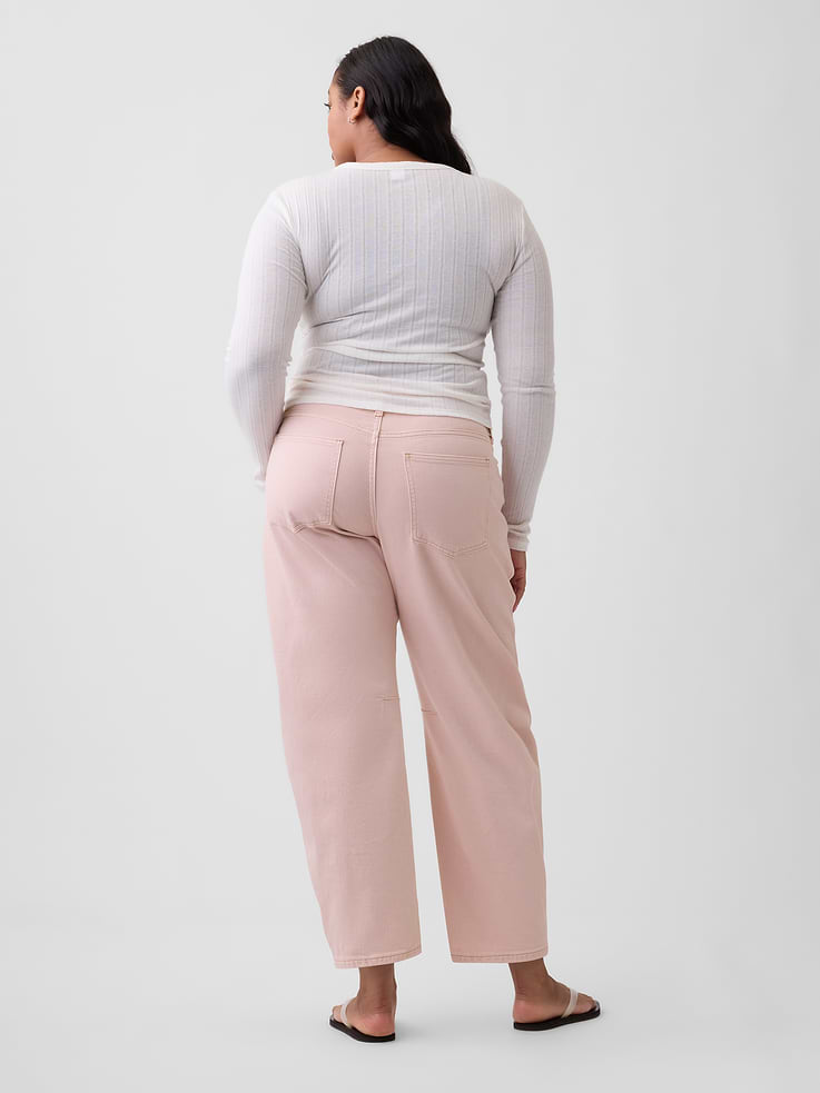 Image number 6 showing, High Rise Barrel Jeans