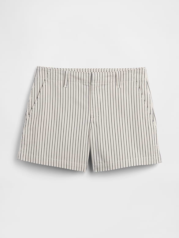 5" Mid Rise Downtown Khaki Shorts