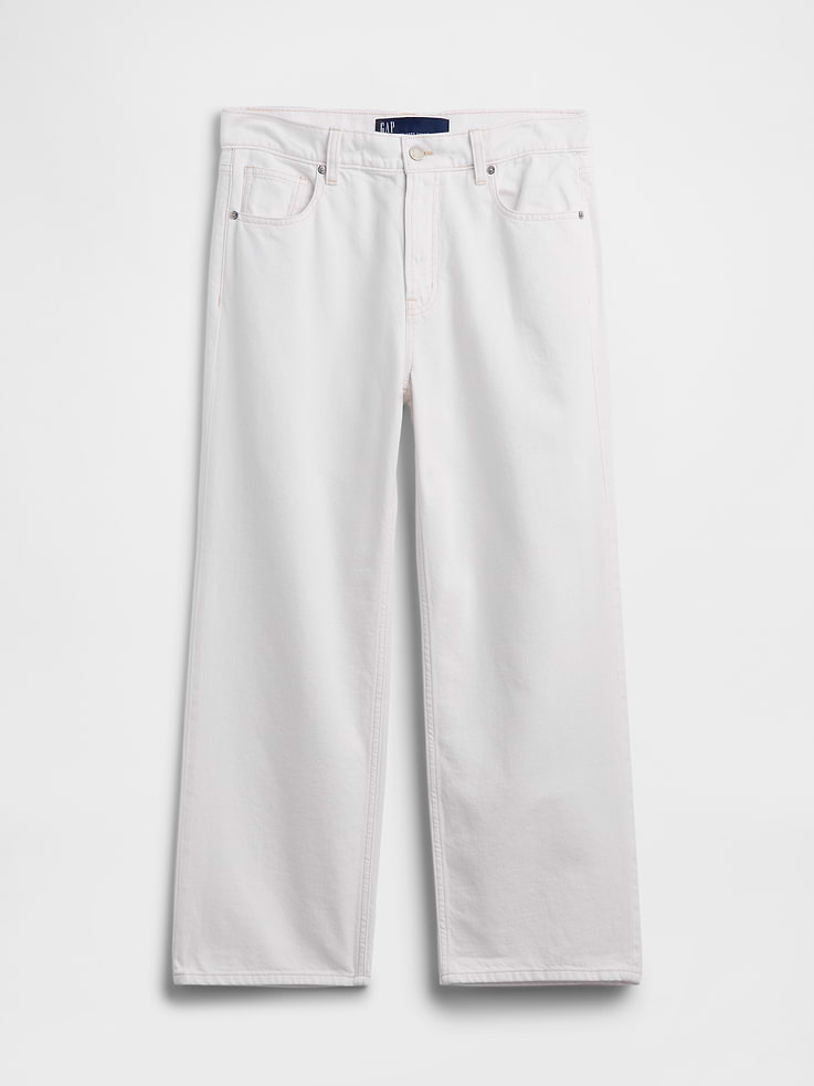 Image number 7 showing, Low Slung Relaxed Straight Crop Jeans