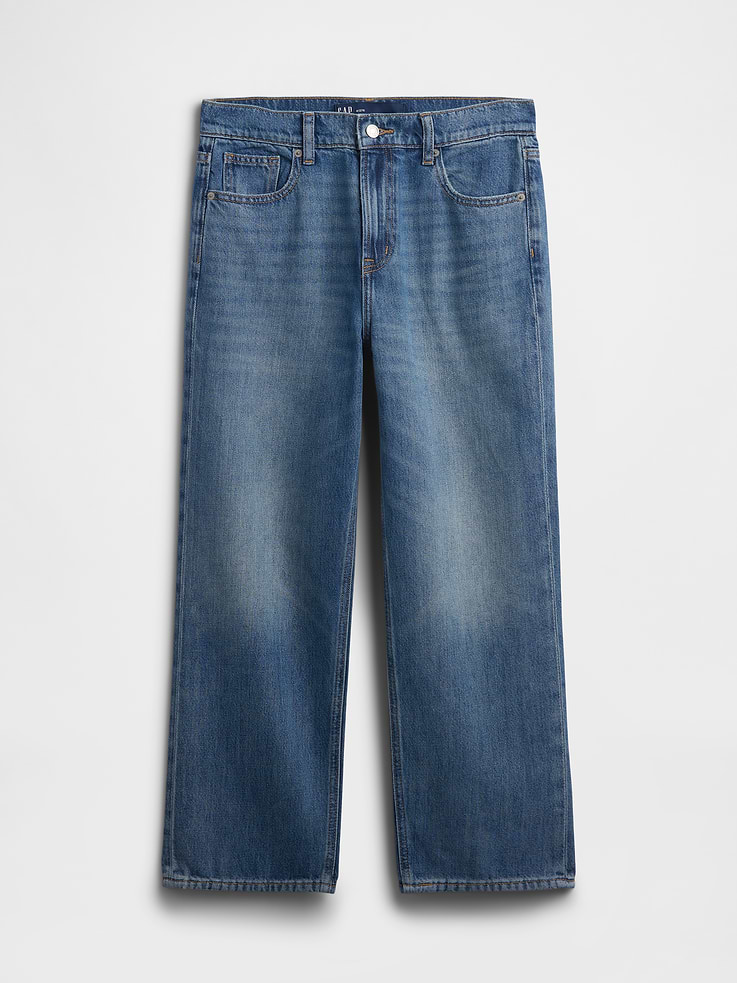 Image number 7 showing, Low Slung SuperSoft Relaxed Straight Crop Jeans