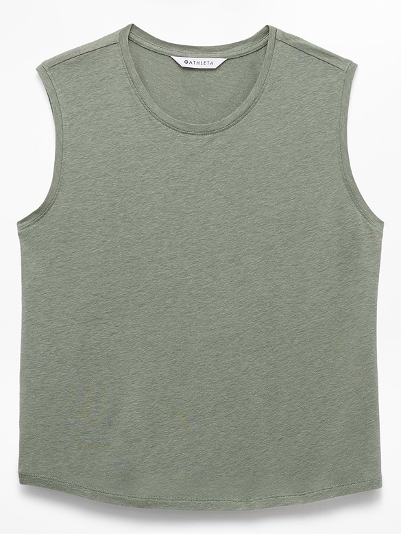 Getaway Linen Blend Muscle Tank