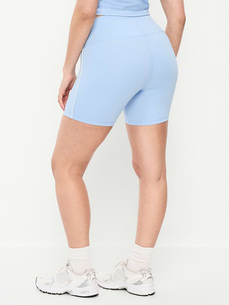 Image number 6 showing, High-Waisted StudioSmooth Biker Shorts -- 6-inch inseam