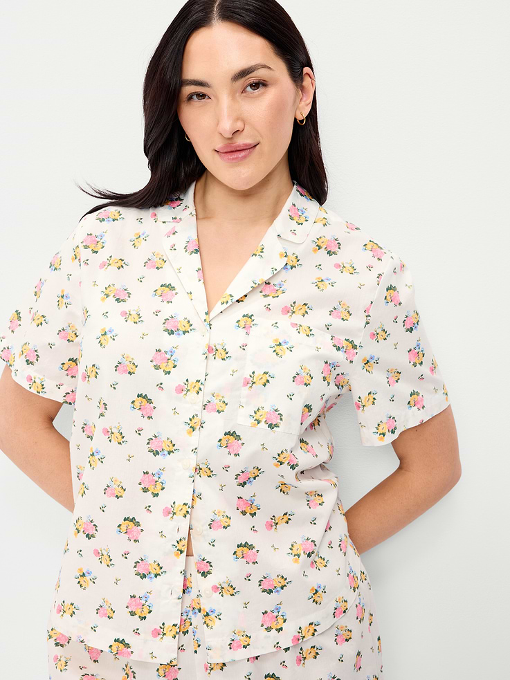 Image 3 of 8, Poplin Pajama Short Set
