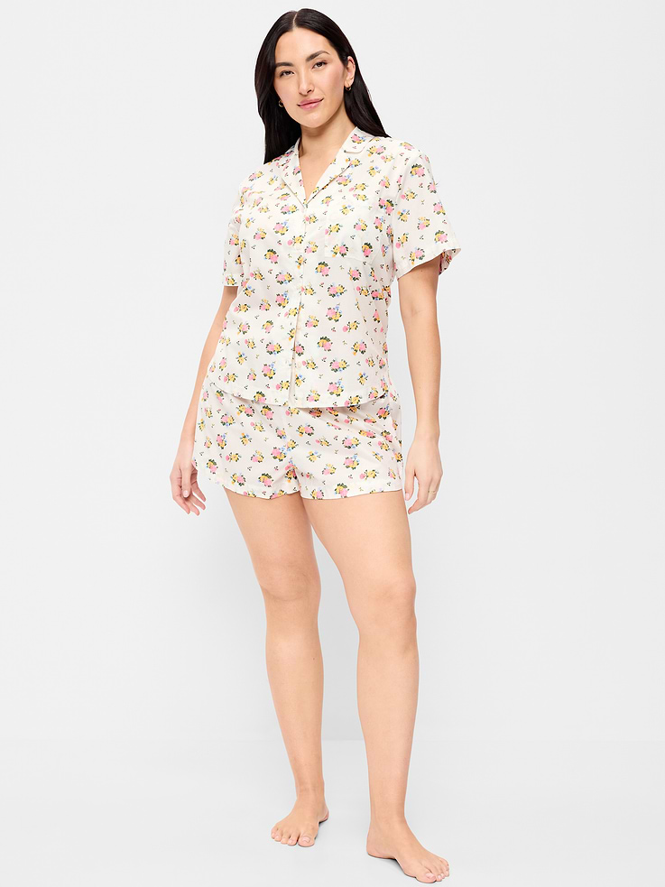 Image 5 of 8, Poplin Pajama Short Set