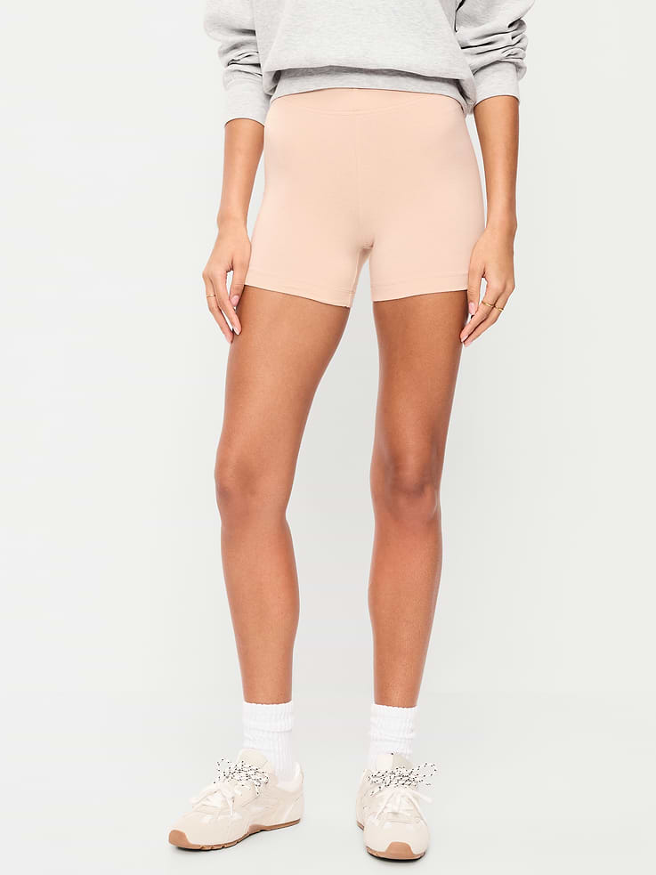 L'image numéro 2 présente Cuissard en jersey à taille haute, entrejambe de 4 cm