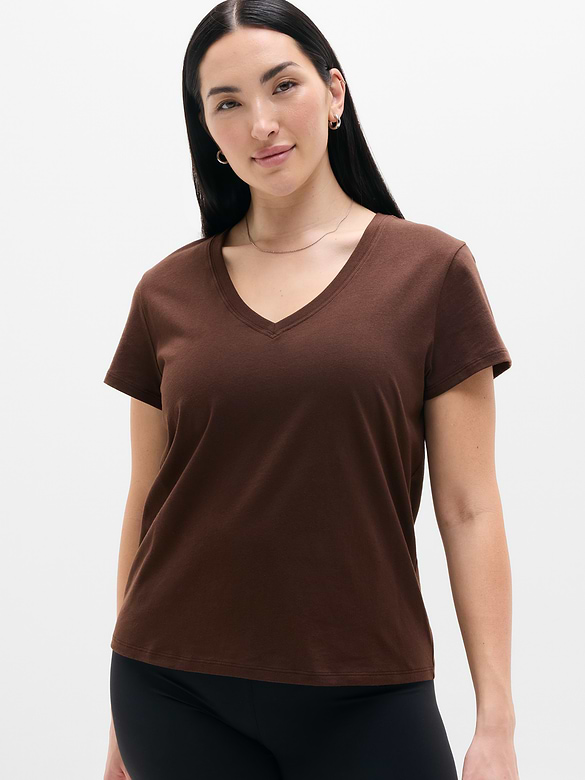 Favorite Cotton V-Neck Tee