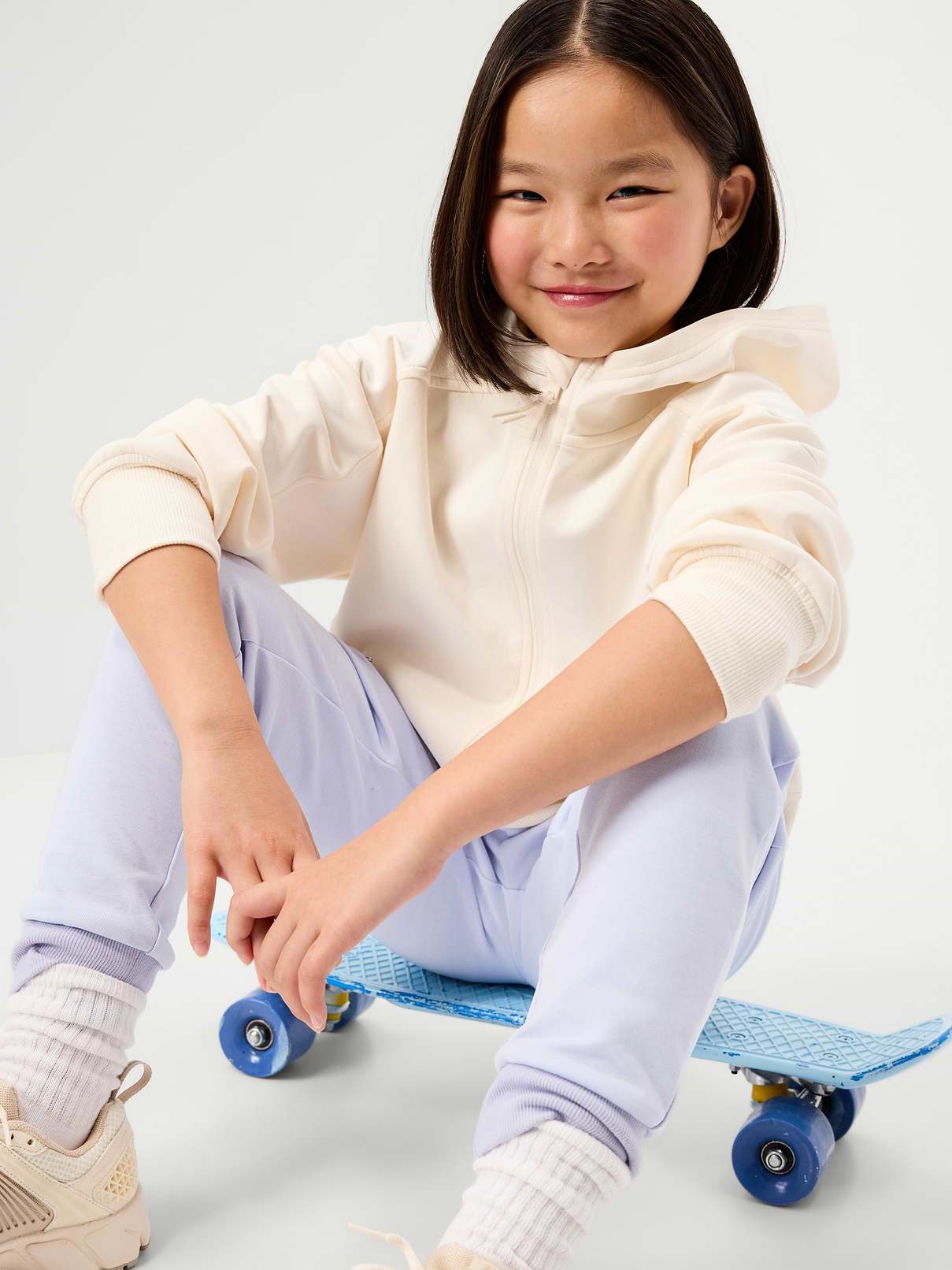 Image number 1 showing, Oversized Dynamic Fleece Full-Zip Hoodie for Girls
