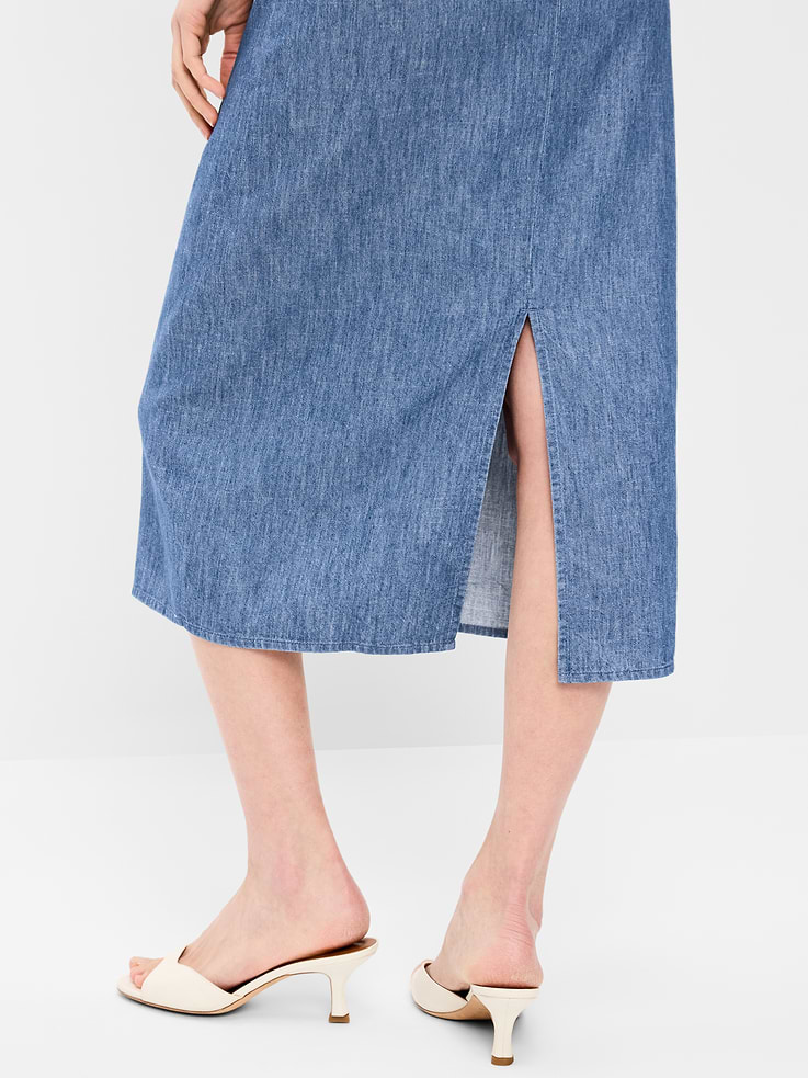 Image number 6 showing, Short-Sleeve Scoop-Neck Midi Dress