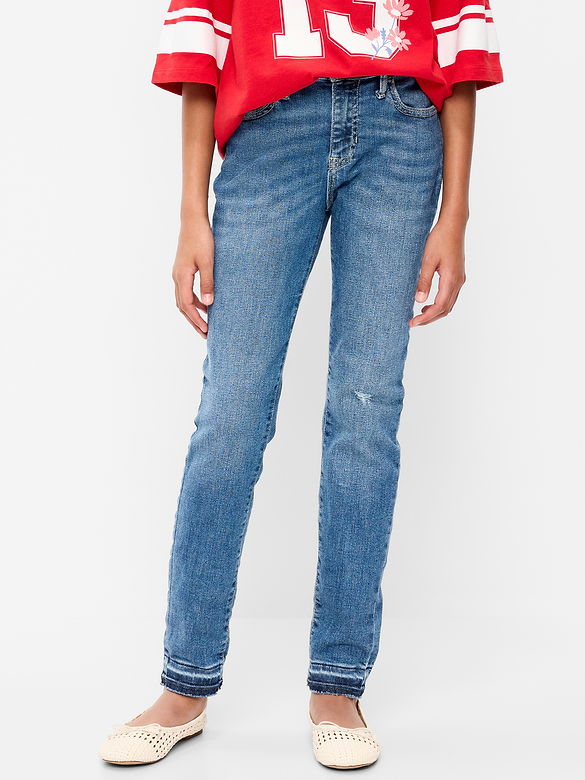 High-Waisted Rockstar 360° Stretch Jeggings for Girls