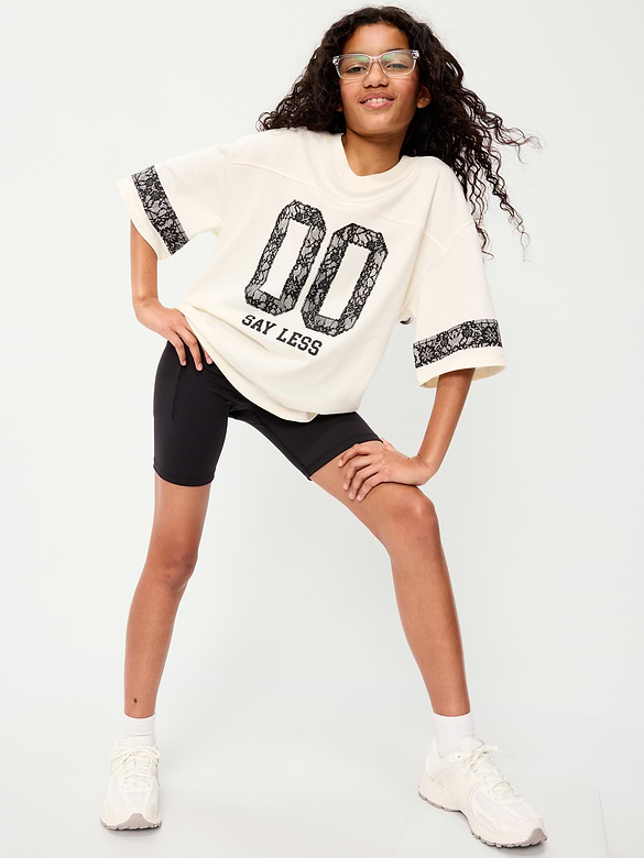 High-Waisted StudioSmooth Biker Shorts for Girls