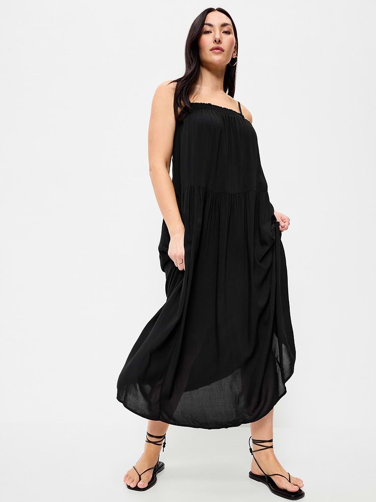 Image 3 of 10, Airy Smocked Maxi Dress