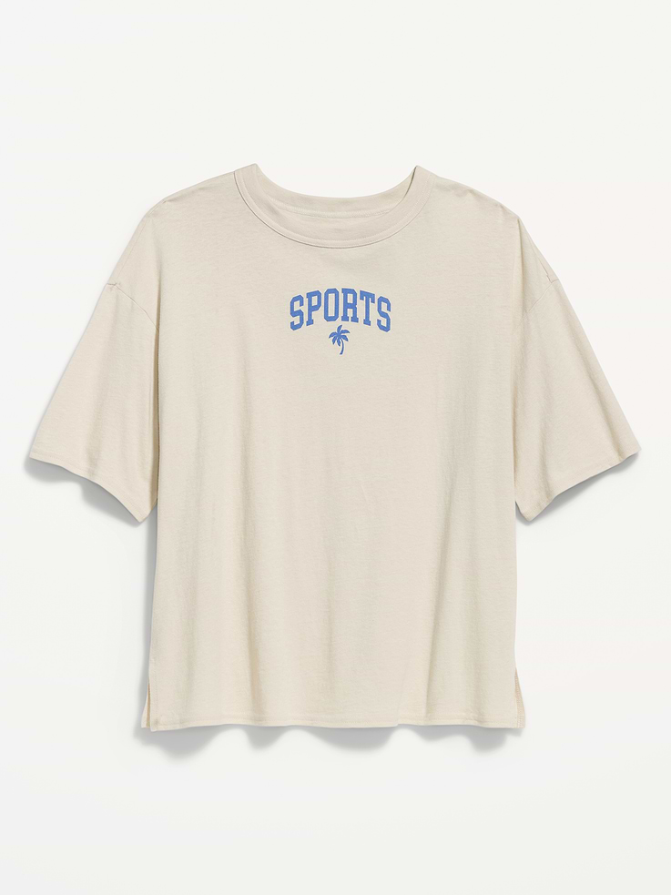 Image number 4 showing, Short-Sleeve Loose Crew-Neck T-Shirt