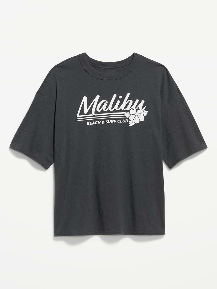 Image number 4 showing, Short-Sleeve Loose Crew-Neck T-Shirt