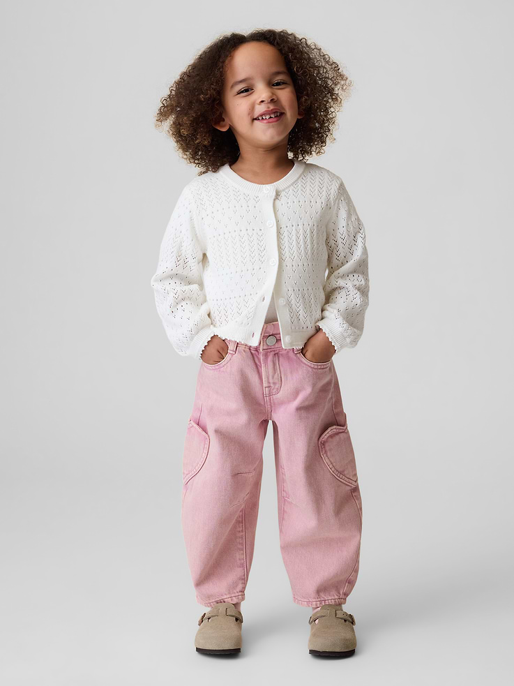 Image number 1 showing, Baby & Toddler Heart Pocket Horseshoe Jeans