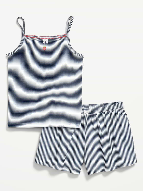 Striped Pajama Cami and Shorts Set for Girls