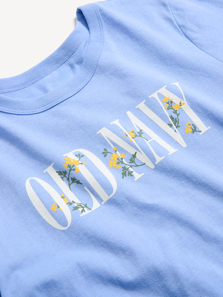 L'image numéro 3 présente T-shirt passe-partout ras du cou à logo imprimé