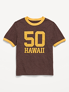 Image number 1 showing, Softest Short-Sleeve Ringer Graphic T-Shirt for Boys