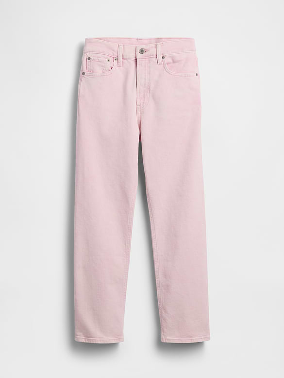 High Rise '90s Slim Straight Crop Jeans