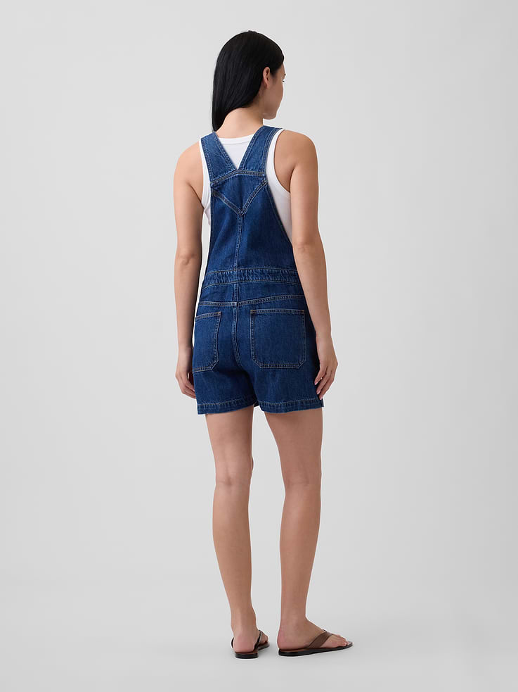 Image number 4 showing, Denim Shortalls