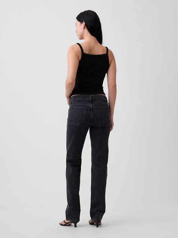 Low Rise '90s Slim Straight Jeans