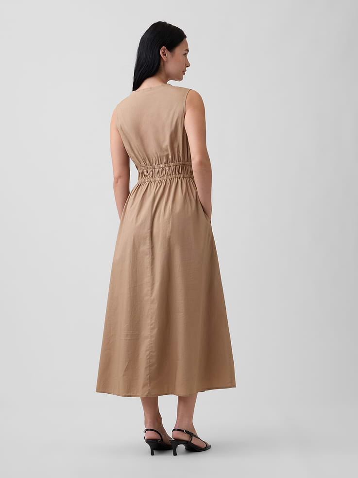 Image number 2 showing, Sleeveless Tie-Front Maxi Dress