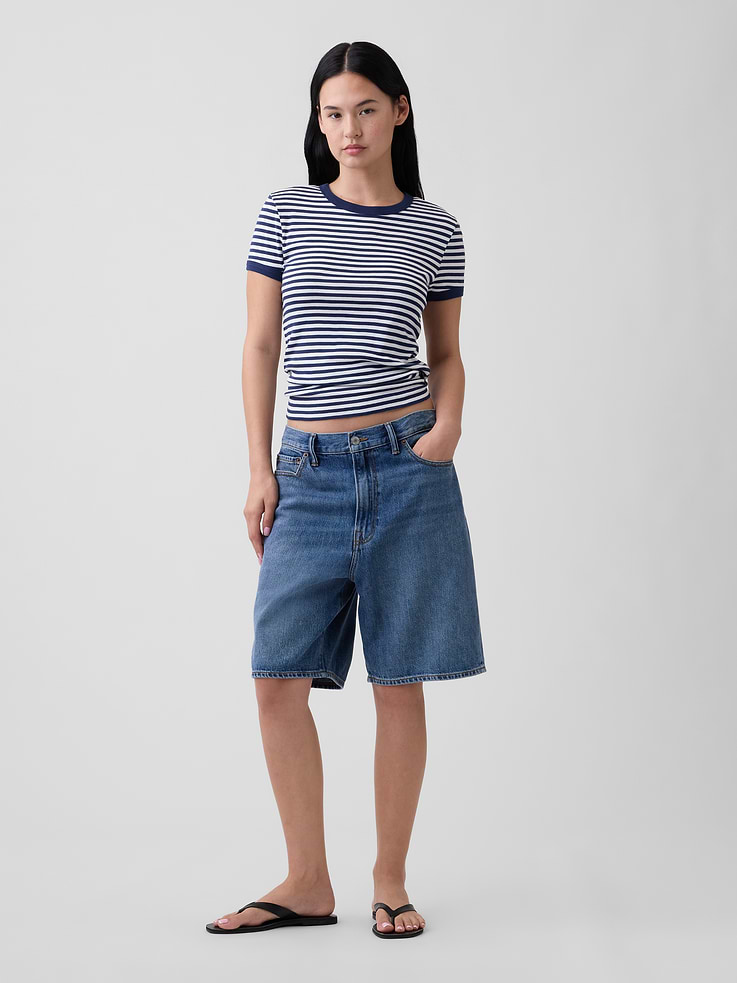 Image number 3 showing, Modern Ribbed Crewneck T-Shirt