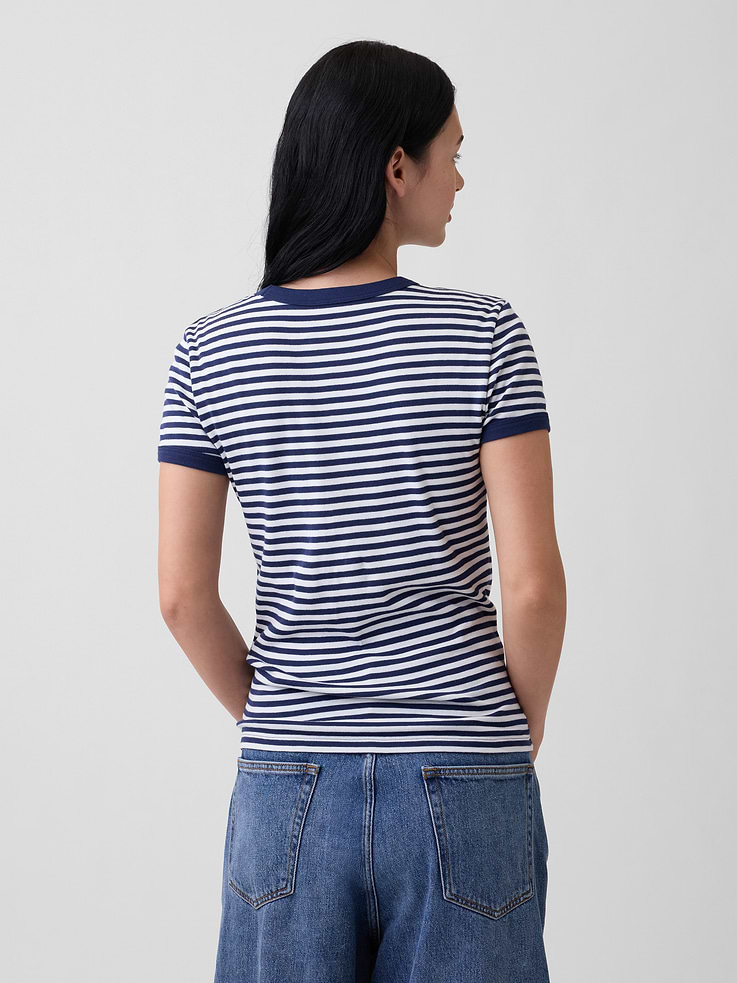 Image number 2 showing, Modern Ribbed Crewneck T-Shirt