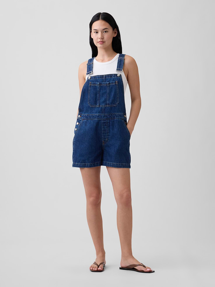 Image number 1 showing, Denim Shortalls