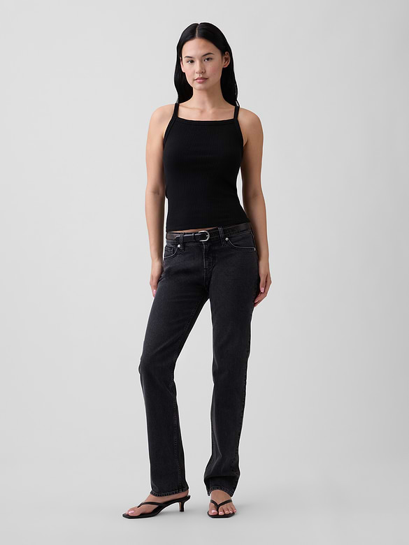 Low Rise '90s Slim Straight Jeans