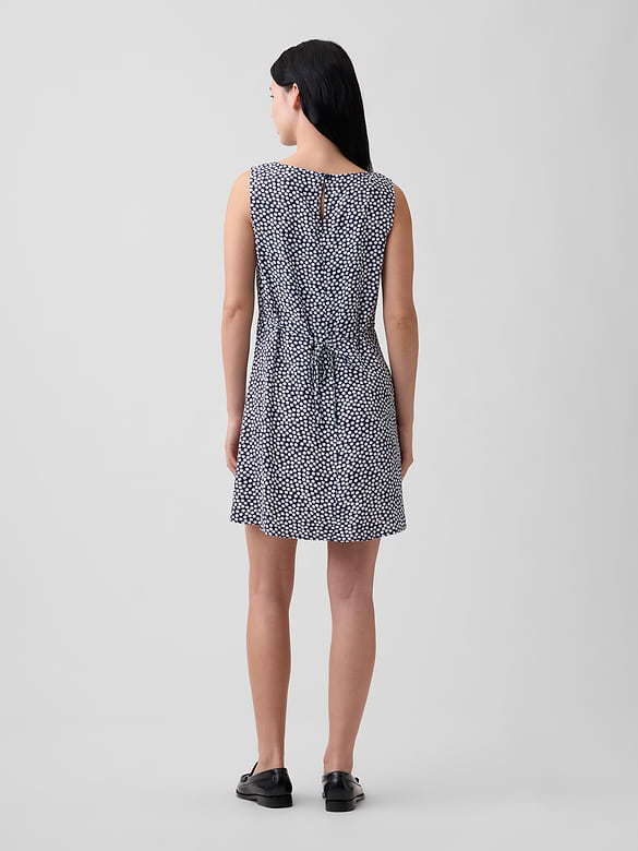 Print Sleeveless Mini Dress