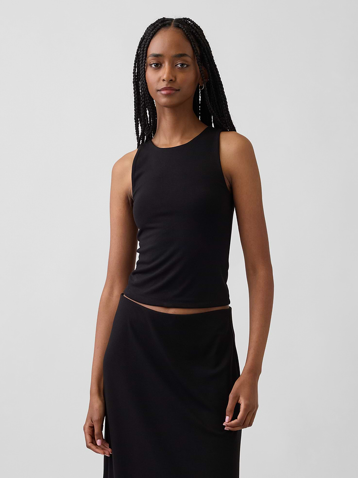 Image number 1 showing, Jersey Crop Tank Top