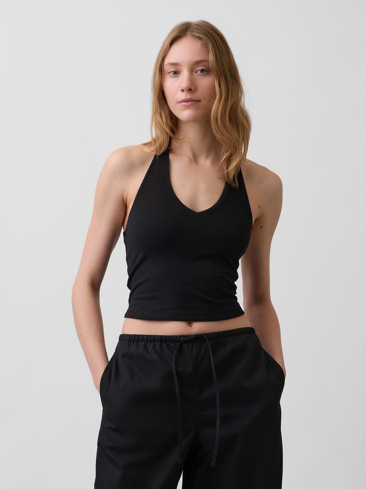 CloseKnit Halter Crop Top