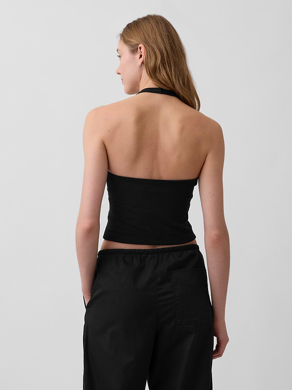 CloseKnit Halter Crop Top