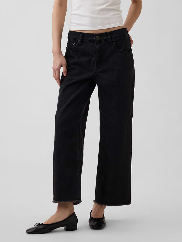 Image number 2 showing, Low Slung Relaxed Crop Jeans