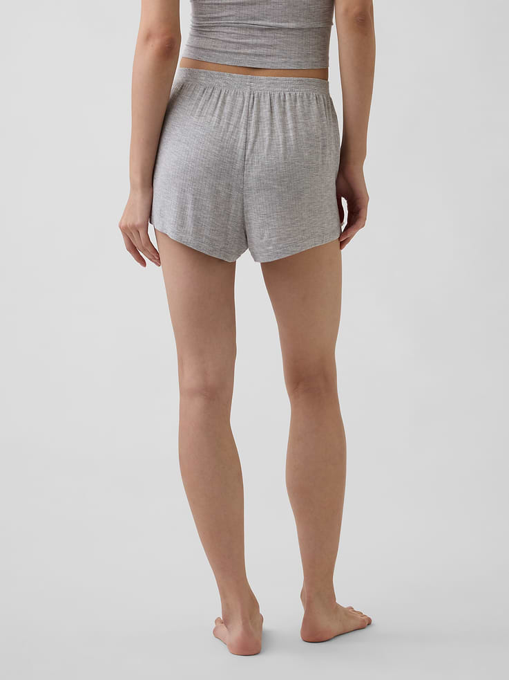 Image number 4 showing, SoftMade Modal Rib PJ Shorts
