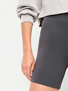 Image number 4 showing, High-Waisted Jersey Biker Shorts -- 6-inch inseam