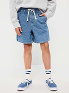 Image number 1 showing, Above Knee Super Baggy Pull-On Jean Shorts for Boys