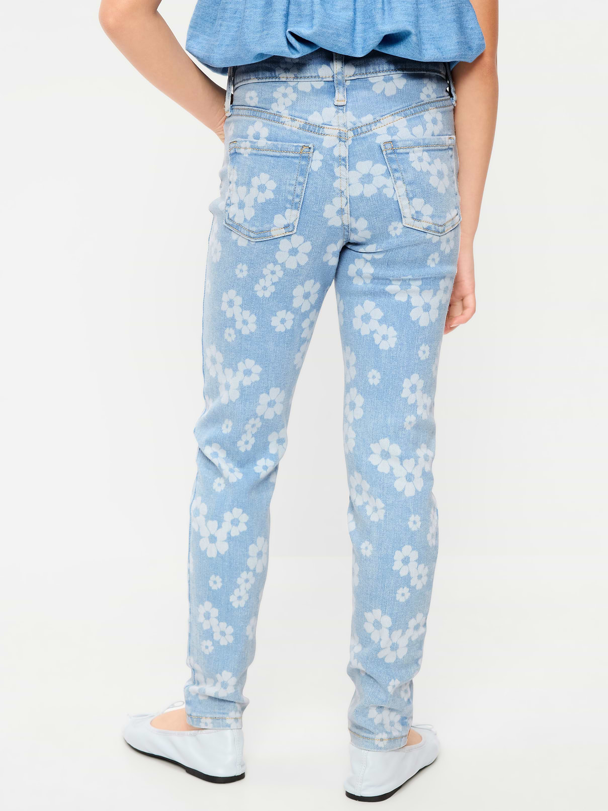 Image number 2 showing, High-Waisted Rockstar 360° Stretch Jeggings for Girls