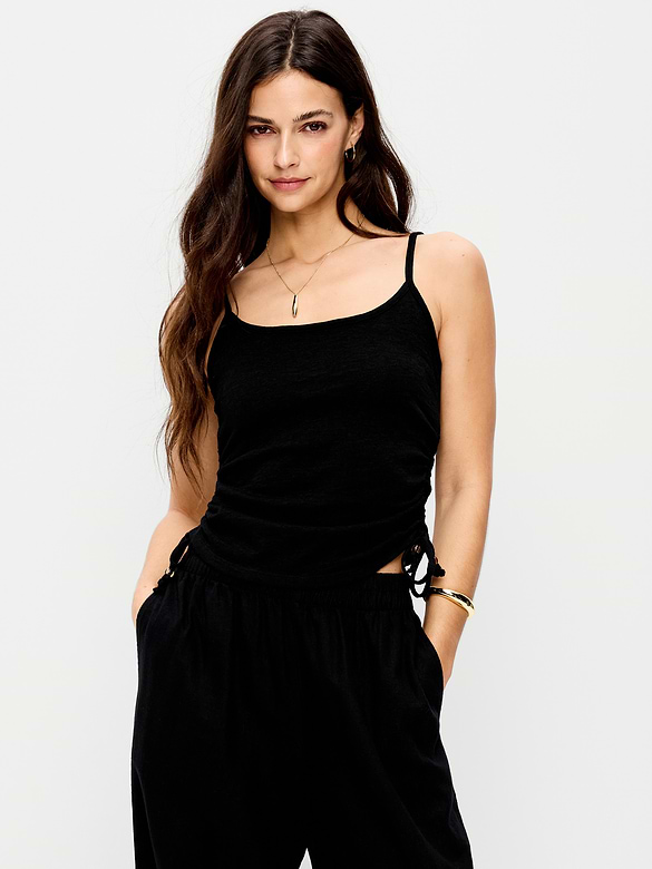 Camisole froncée sur les côtés