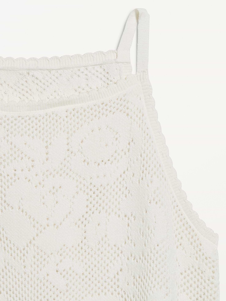 Image number 5 showing, Seaside Cotton Open-Weave Apron Tank Top