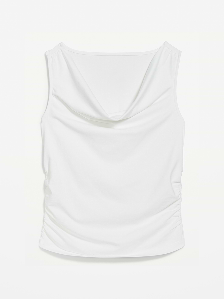 Image number 4 showing, Asymmetrical Side-Cinch Tank Top