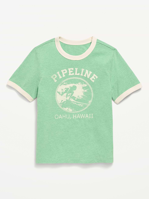 Softest Softest Short-Sleeve Ringer Graphic T-Shirt for Boys on clearance at Old Navy — 40% off